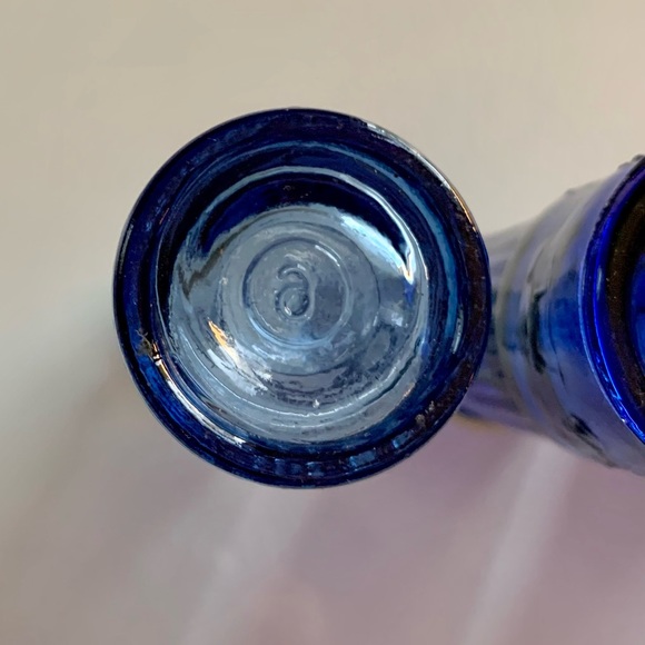 Vintage Dining Vintage Mexico Blue Glass Bullet Shotgun Shell